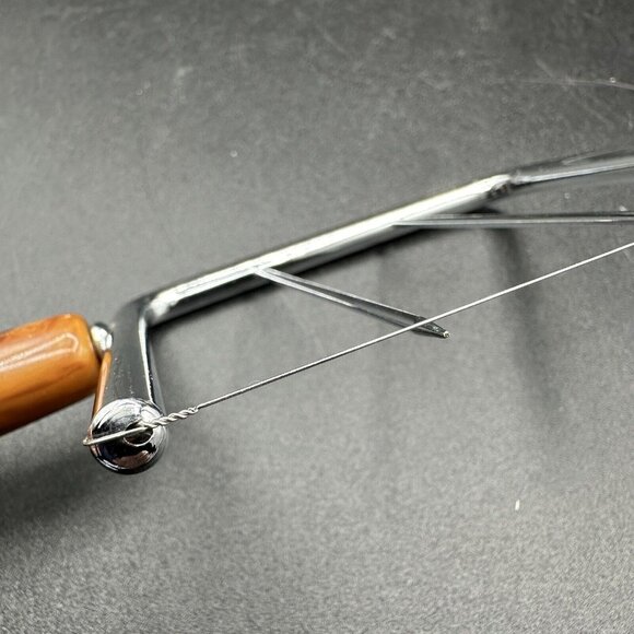 Vintage Bakelite Kitchen Tools Hostess Set Cheese Slicer Angel Cake Comb Fork - Picture 12 of 16